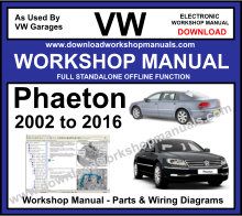 VW Phaeton Workshop Service Repair Manual